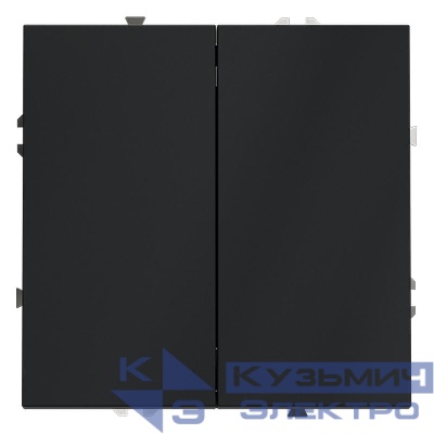 Выключатель 2-кл. СП S70 10А механизм графит Voltum VLS020107