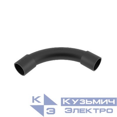 Поворот на 90град. труба-труба IP40 d20мм черн. DKC 50420B