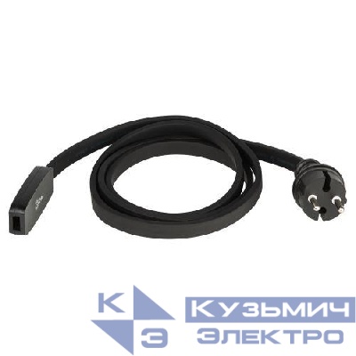 Набор для подключения ERABL-SET Белт-лайт (шнур питания с вилкой+ коннектор на 2 жил.) черн. Эра Б0049180