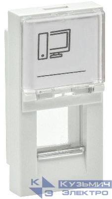 Панель лицевая 1мод. Keystone бел. PRIMER IEK PR-KK40D-PLK-0-1-K01