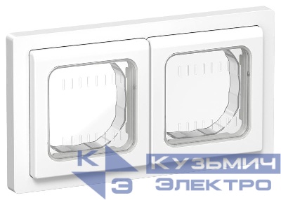 Рамка 2-м СП FLITE Рпро-2-55-ФлБ IP55 бел. IEK FI-M20-32-55-K01