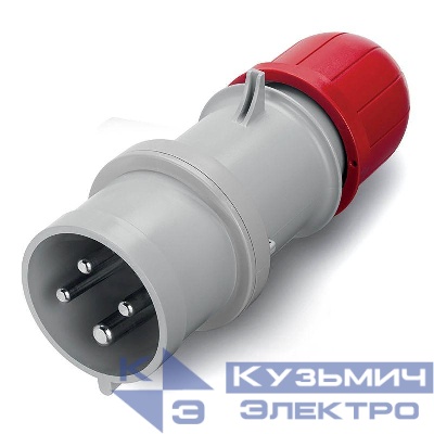 Вилка эл. каб. 16А 3P+E 400В IP44 DKC DIS2131636
