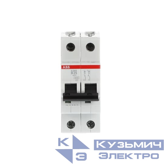S202 B25  6кА  Автоматический выключатель 2-полюсный 2CDS252001R0255