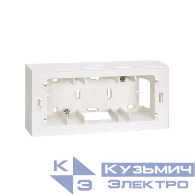 Коробка для наружн. монтажа накладки 250х118х53мм Simon27 27721-35 бел. 27865-65