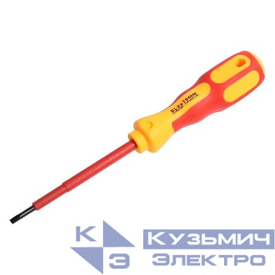 Отвертка "Электрика" SL3 75мм REXANT 12-4711