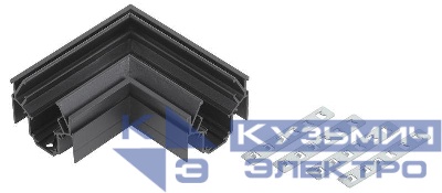Коннектор угловой TRM-PC20-CC-B для встраив. в натяжной потолок магнитн. шинопровода TRM-PC20 NOVA 48В черн. Эра Б0054793