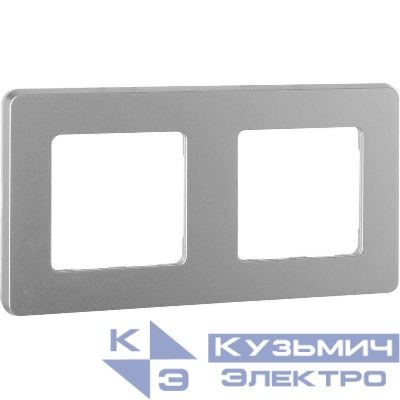 Рамка 2-м Inspiria алюм. IEK 673942