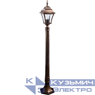 Светильник PL616 60Вт E27 230В садово-парковый черн. зол. FERON 11615