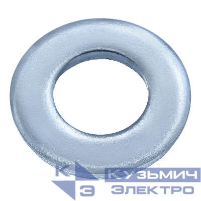 Шайба плоская М10 (d10.5) DIN 125 цинк (европодвес) (уп.12шт) СТРОЙМЕТИЗ 3060061