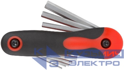 Ключ шестигранные CrV 8шт(1.5-8мм) складные FIT 64182