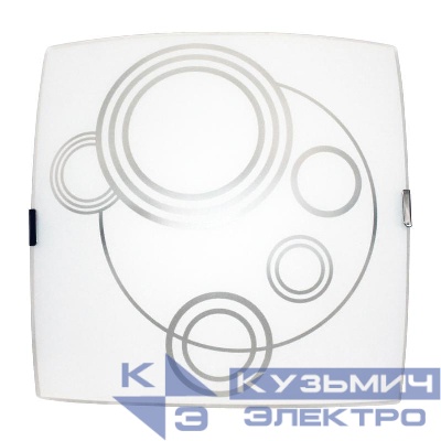 Светильник НПБ 09-60-003 М83 "Галактика" 300х300 матов. бел./клипсы штамп метал. (инд. упак.) Элетех 1005205710