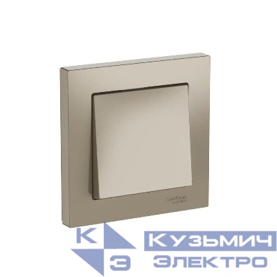 Выключатель 1-кл. AtlasDesign (сх. 1) 10AX быстрозажим. клем. в сборе шампань SE ATN000512S