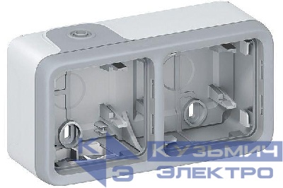Коробка установочная ОП 2-м Plexo горизонт. сер. Leg 069672