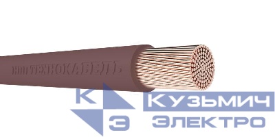 Провод ПуГВнг(А)-LS 1х2.5 450/750В Кор (бухта) (м) Технокабель 00-00149370