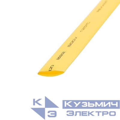 Трубка термоусадочная ТУТ нг 22.0/11.0 желт. 1м REXANT 22-2002