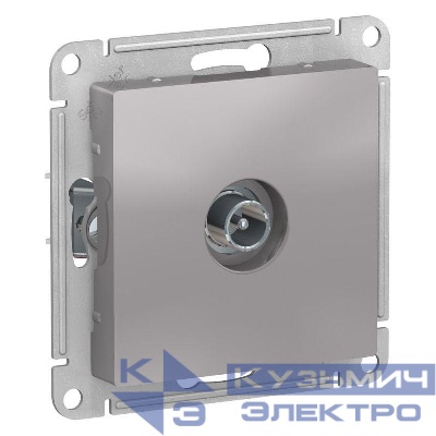 Розетка телевизионная проходная TV AtlasDesign 4дБ механизм алюм. SE ATN000392