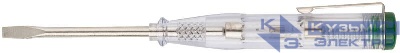 Отвертка индикаторная бел. ручка 100-500 В 140мм FIT 56524