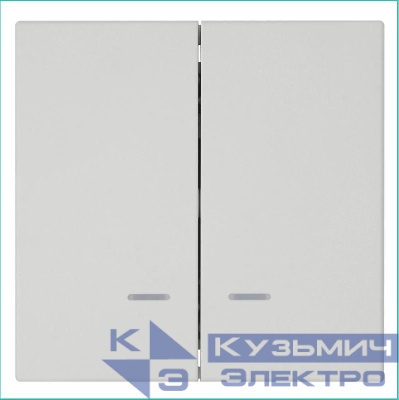 Выключатель 2-кл. СП FD 10А IP20 с подсветкой с накладкой механизм тауп матов. soft touch Jasmart FD3023NPTM