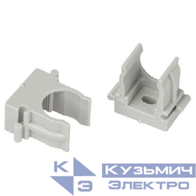 Держатель для труб (клипса) d16мм для прямого монтажа CLIP-16-G-MP сер. (уп.100шт) Эра Б0062103