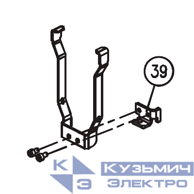 Запчасть №39 для Hybest GSR40A. Фиксатор ствола