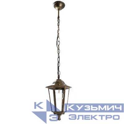 Светильник 6105/PL6105 60Вт E27 230В садово-парковый на цепочке 500мм черн. зол. FERON 11133