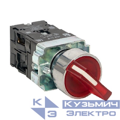 Переключатель BD21 2P с красн. подсветкой 230В NO PROxima EKF xb2-bk21-r-230