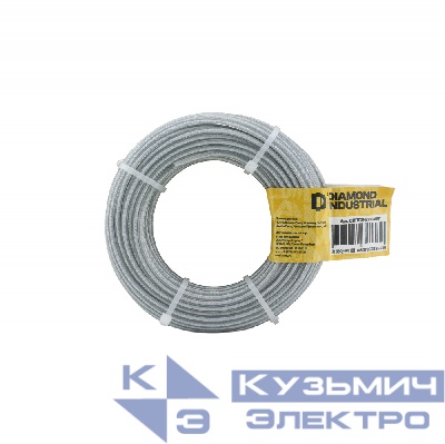Diamond Industrial Леска для триммеров 2,7 мм 15 м круглая мет.проволока в оболочке Diamond Industrial