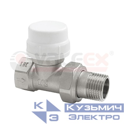 Клапан термостатический для радиаторов прямой 1/2дюйм (80/10) К VALFEX VALFEX VF.032.T.04