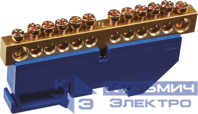 Шина нулевая на DIN-изоляторе 8х12-12 Navigator 71161