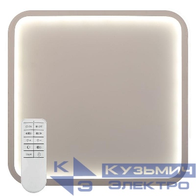 Светильник светодиодный AL5840 SQUARE 80Вт 3000К-6500К IP20 max 5600лм управляемый поставляется в комплекте с пультом с батарейками 2хAAA бел. FERON 41692