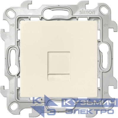 Розетка телефонная СП Simon 24 RJ11 IP20 механизм сл. кость Simon 2410480-031