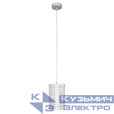 Светильник "Амина" 211 НСБ 01-60-187 Е27 (ИМ) подвесной бел. муар Элетех 1005405254