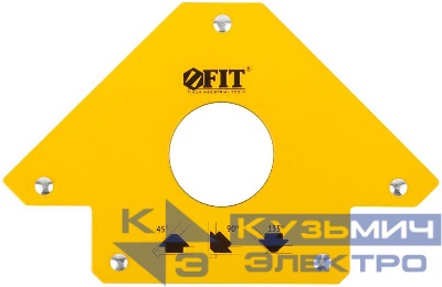 Угольник для сварки магнитный тип "стрелка" усилие до 34кг FIT 81803