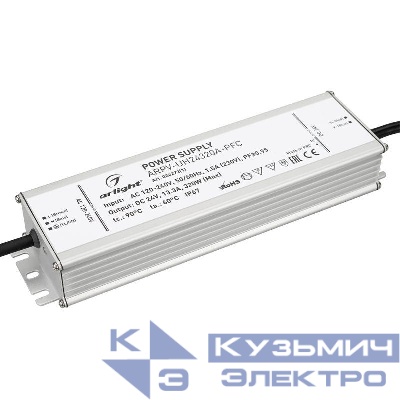 Блок питания ARPV-UH24320A-PFC 24В 13.3А 320Вт IP67 метал. Arlight 024272(1)