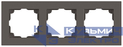 Рамка 3-м СП Accent 6-503-09 титан Intro Б0063793