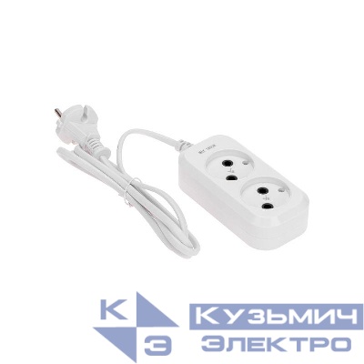 Удлинитель 2х1.5м без заземл. 2х0.75 бел. PROCONNECT 13-4200