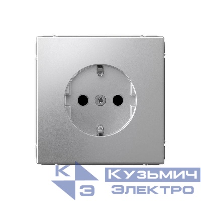 Розетка ArtGallery 16А с заземл. защ. шторки механизм алюм. SE GAL000345