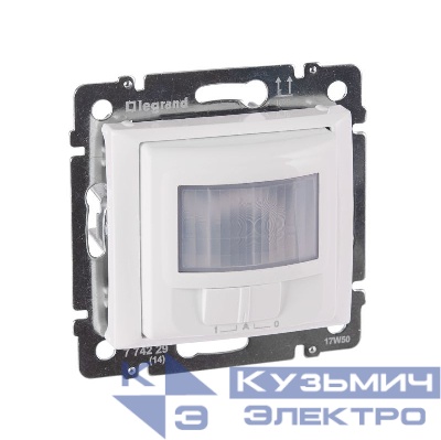 Датчик движения Valena 130град. 1000Вт с нейтралью ручн. упр. бел. IEK 774229