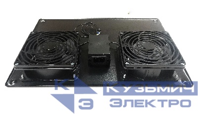 Блок вентиляторов 2 шт для TА, AG2 глубиной 600/800/900 с кабелем, черный Netko