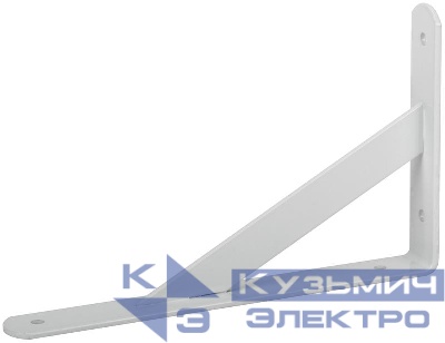 Уголок-кронштейн усиленный 250х150мм бел. FIT 66085