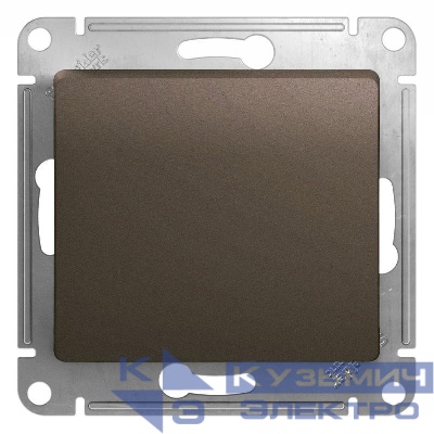 Переключатель проходной 1-кл. СП Glossa 10А IP20 (сх. 6) 10AX механизм шоколад. SE GSL000861