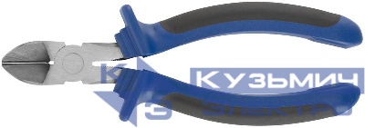 Бокорезы "Один" двухцветные обрезиненные ручки полированная сталь 200мм MOS 47471М