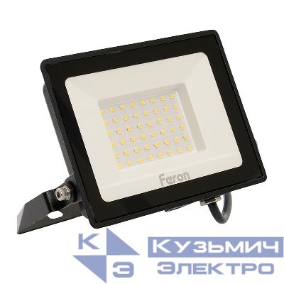 Прожектор светодиодный LL-921 50Вт 4000К IP65 AC 230В/50Гц 2835SMD черн. FERON 29497