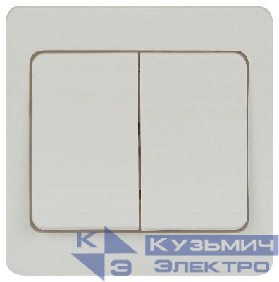 Выключатель 2-кл. СП Style 7-104-01 10А 250В IP20 бел. Intro Б0060617