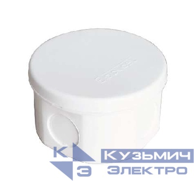 Коробка распределительная ОП 75х45мм IP54 4 выхода без гермовводов крышка защелкивающаяся бел. Epplast 245351