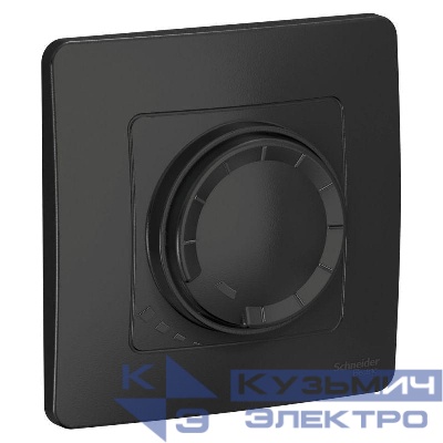 Светорегулятор поворотно-нажимной универсальный СП Blanca 400Вт антрацит SE BLNSS040016