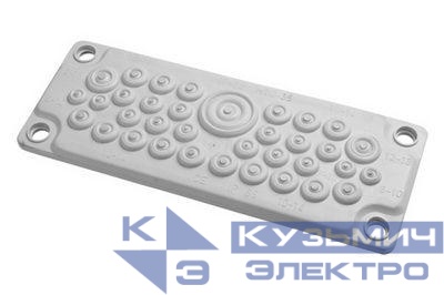 Ввод кабельный пластик V0 UL94. (35 отв.) IP65 DKC R5HTC35