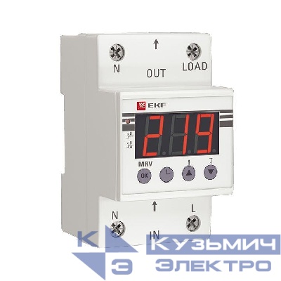 Реле напряжения с дисплеем MRV 63А PROxima EKF MRV-63A