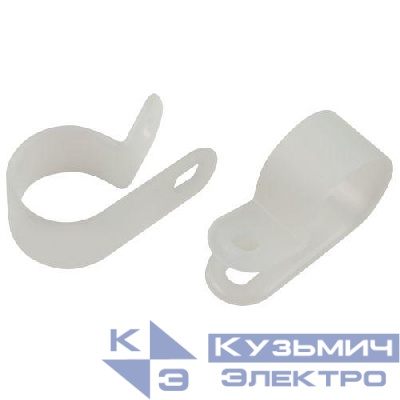 Скоба кабельная под винт 20мм нейлон. бел. (уп.50шт) Эра Б0066642