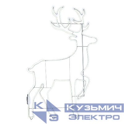 Фигура светодиодная "Сказочный олень" 140х93см 1680LED бел. 90Вт IP65 гибкий неон Neon-Night 501-314